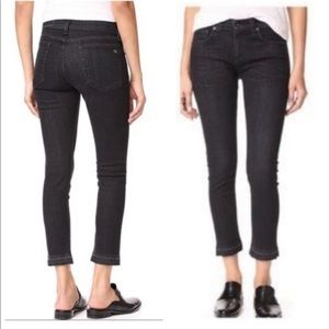 Rag & bone size 27 Dre concrete capri jeans black wash
